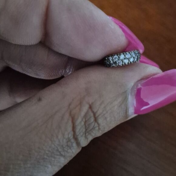 Pandora Authentic Sparkling Pink Spacer Charm With Stones - Picture 16 of 16